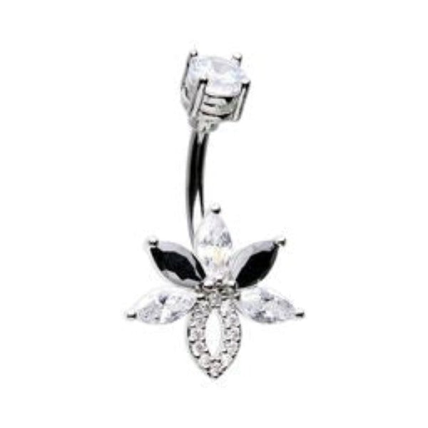 Belly Ring Cubic Zirconia-hotRAGS.com