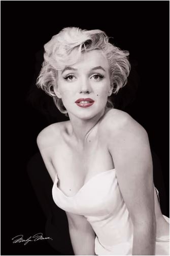 Poster Marilyn Monroe Red Lips-hotRAGS.com