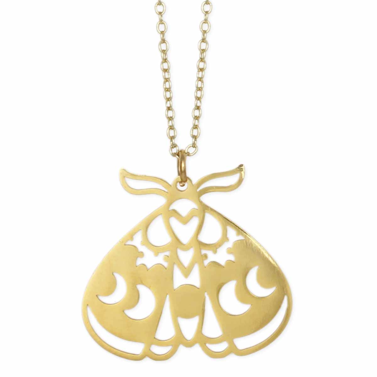 Necklace - Mystic Moon Lunar Moth-hotRAGS.com