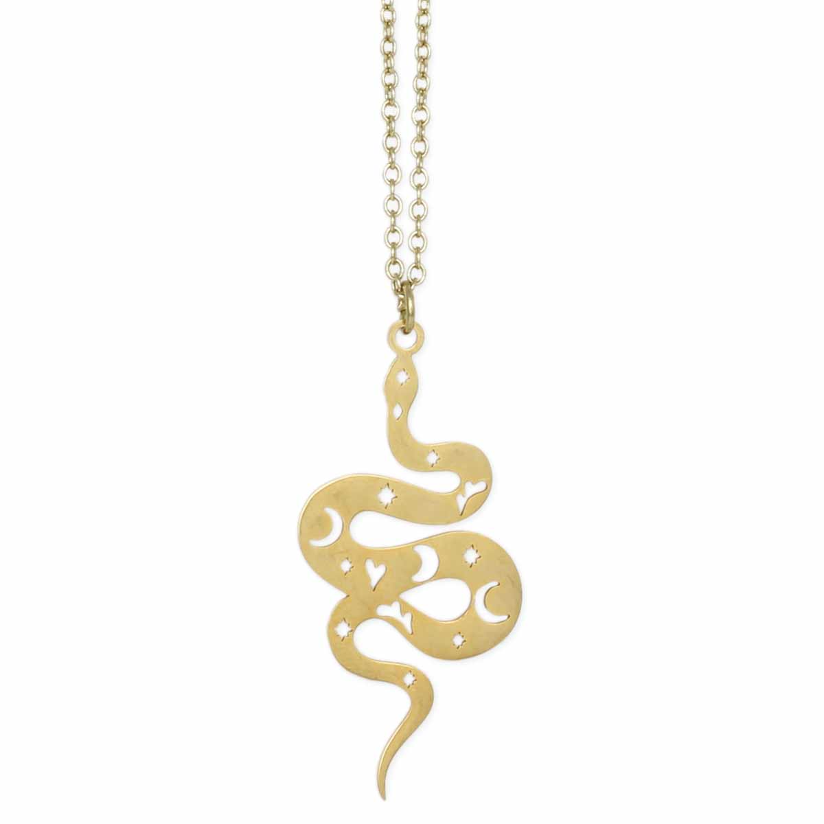 Celestial Serpent Gold Necklace-hotRAGS.com