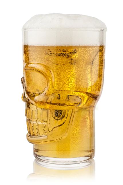 Brainfreeze Skull Beer Mug-hotRAGS.com