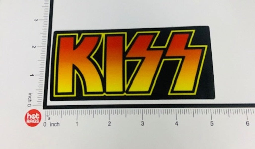 Sticker Kiss Logo Black Background-hotRAGS.com