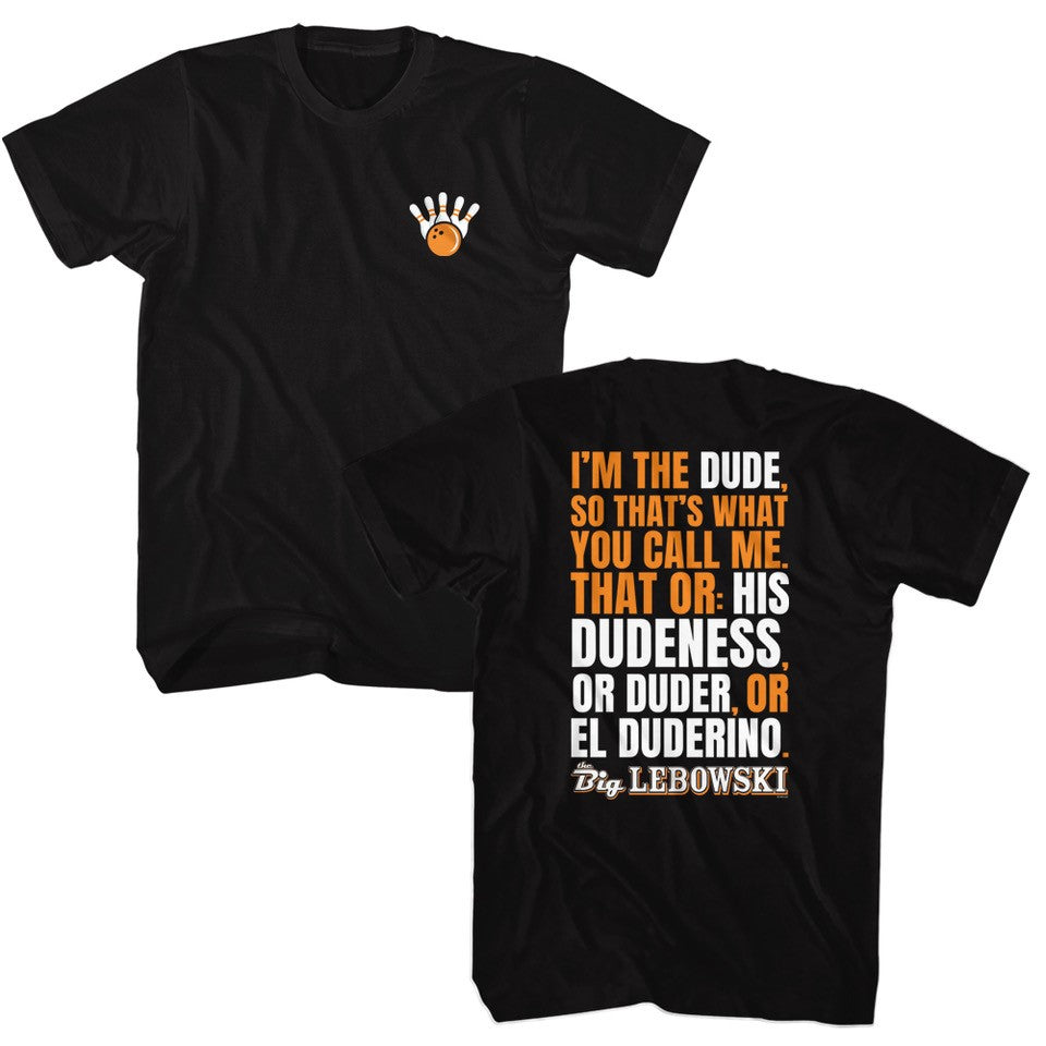 T-Shirt - Big Lebowski I'm The Dude Quote-hotRAGS.com