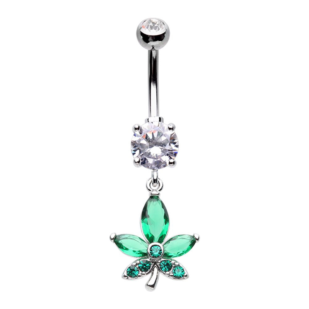 Belly Ring Cannabis-hotRAGS.com