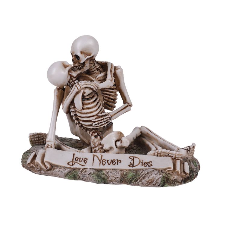 Skull Couple Love Never Dies Statue-hotRAGS.com