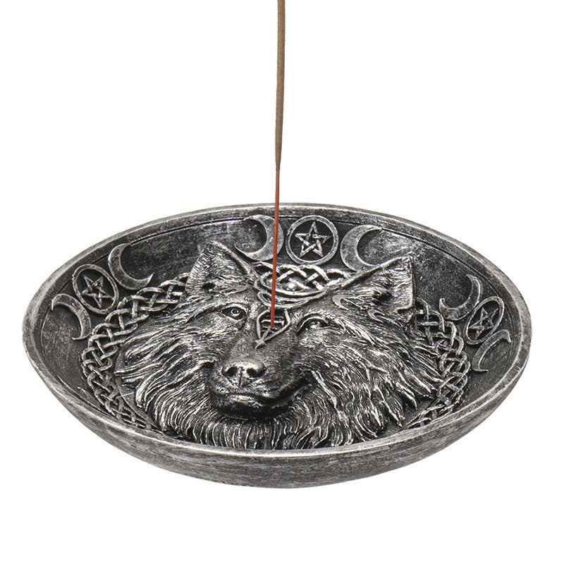 Incense Burner Wolf Round-hotRAGS.com