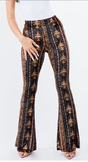 Pants Palazzo Baroque Velvet-hotRAGS.com