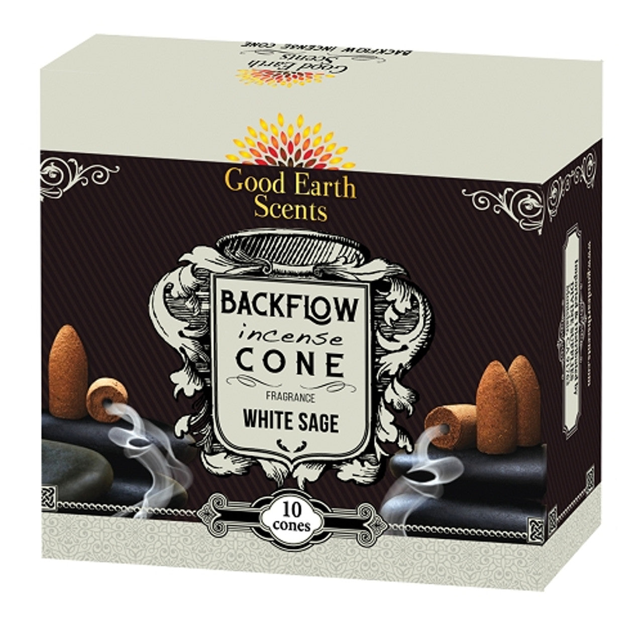 Cones - Good Earths Scents - White Sage - Backflow Cones-hotRAGS.com