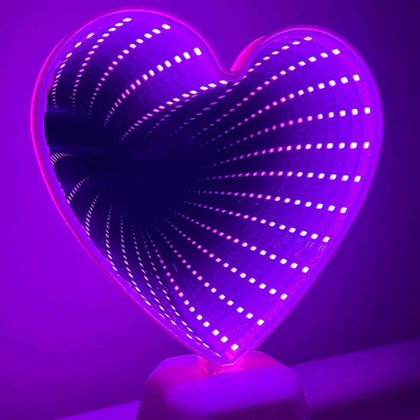 Infinity Mirror Heart Light-hotRAGS.com