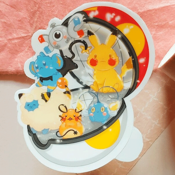 Sticker Kawaii Electric Type Pokemon-hotRAGS.com