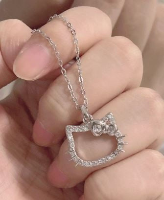 Necklace Hello Kitty Outline-hotRAGS.com