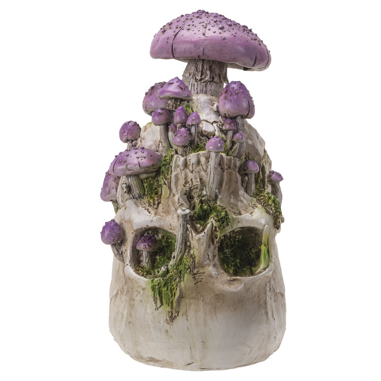 Skull With Purple Mushrooms-hotRAGS.com
