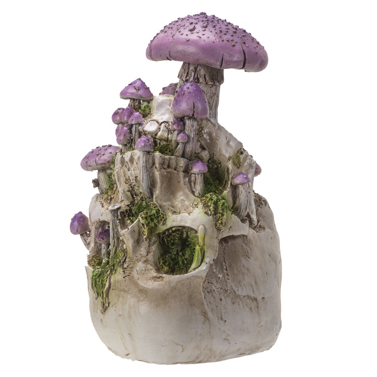 Skull With Purple Mushrooms-hotRAGS.com
