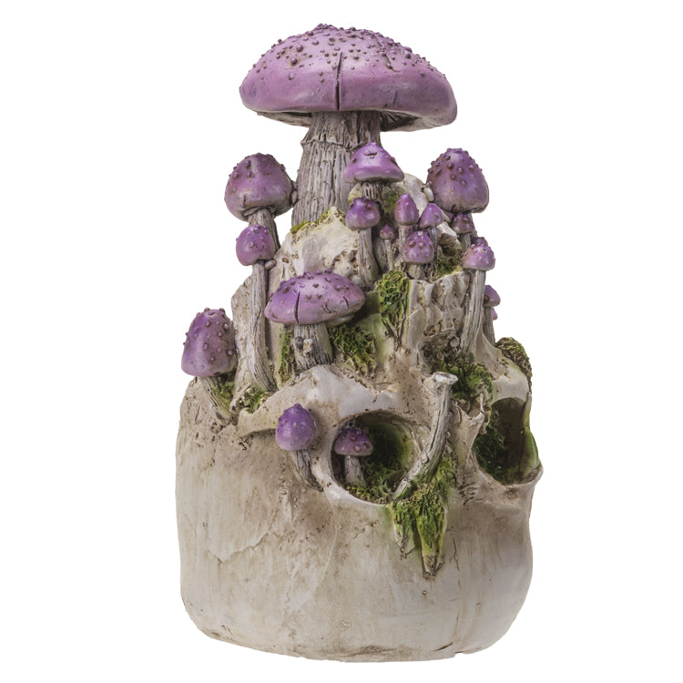 Skull With Purple Mushrooms-hotRAGS.com