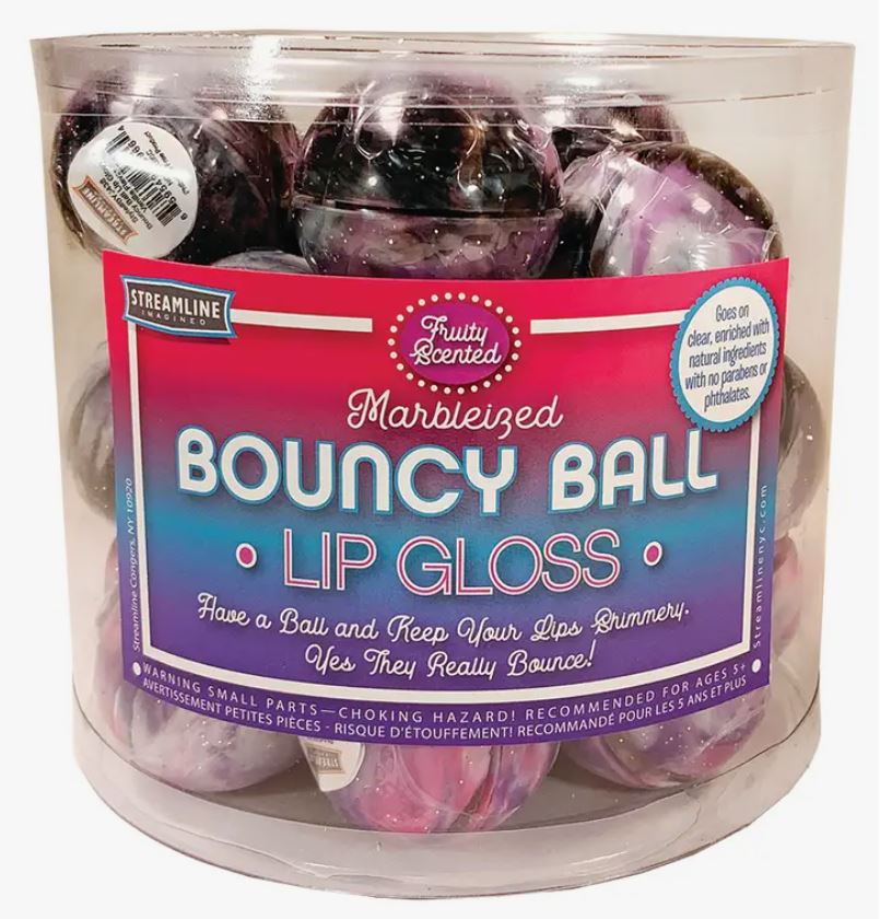 Sparkly Marble Bouncy Ball Lip Gloss-hotRAGS.com