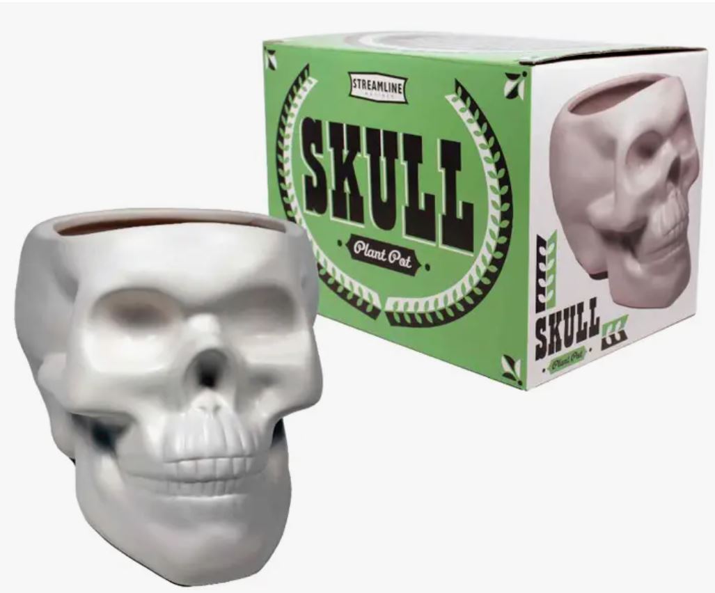 Planter - Bone Skull-hotRAGS.com