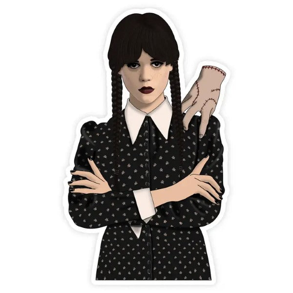 Sticker Wednesday Addams Hand-hotRAGS.com
