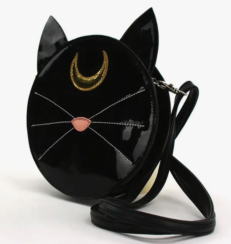 Bag - Mystical Black Cat Face Crossbody Bag-hotRAGS.com