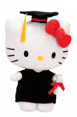 Plush - Hello Kitty Black Cap And Gown-hotRAGS.com