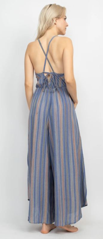Overall Palazzo Striped-hotRAGS.com