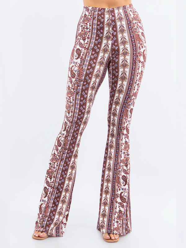 Palazzo Pant - Bell Bottom - Brown-hotRAGS.com