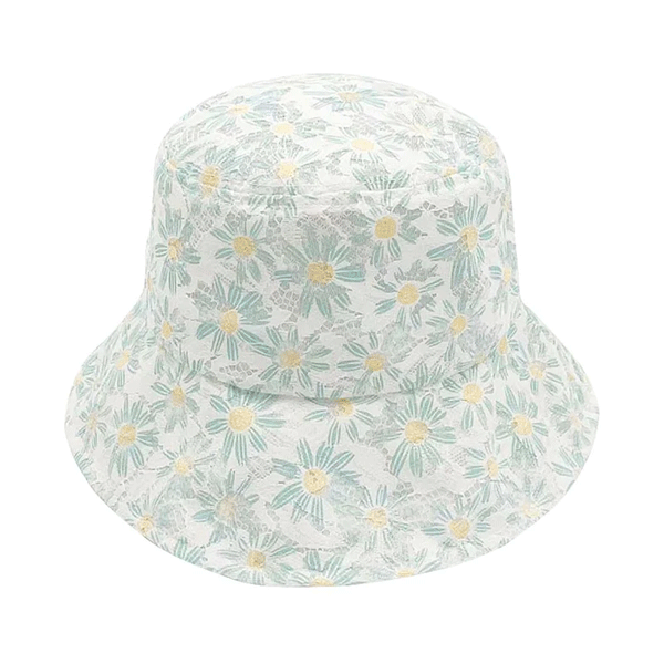 Hat Bucket Lace Daisy Print-hotRAGS.com