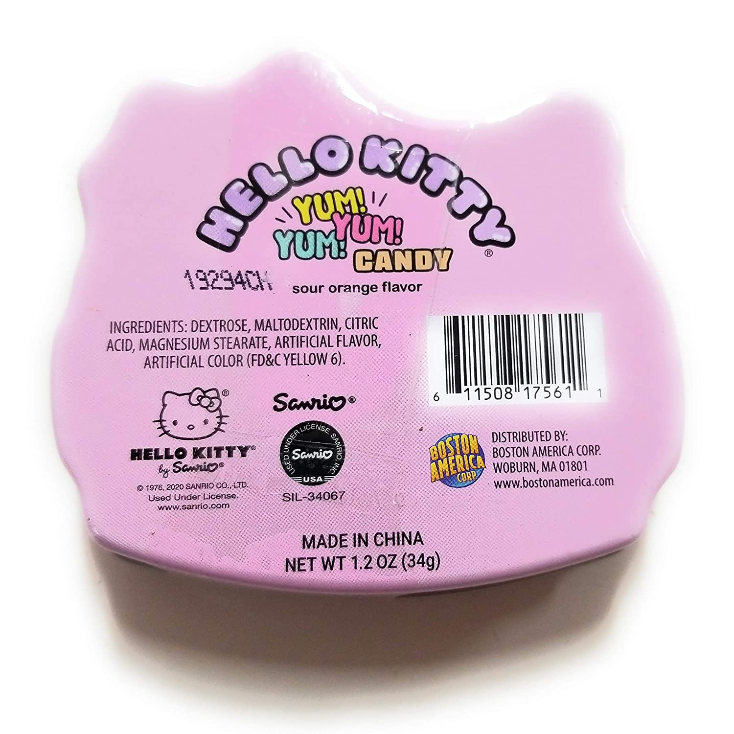 Hello Kitty Yum Yum Yum Burger Wild Berry Sour Flavor Candy Tin-hotRAGS.com