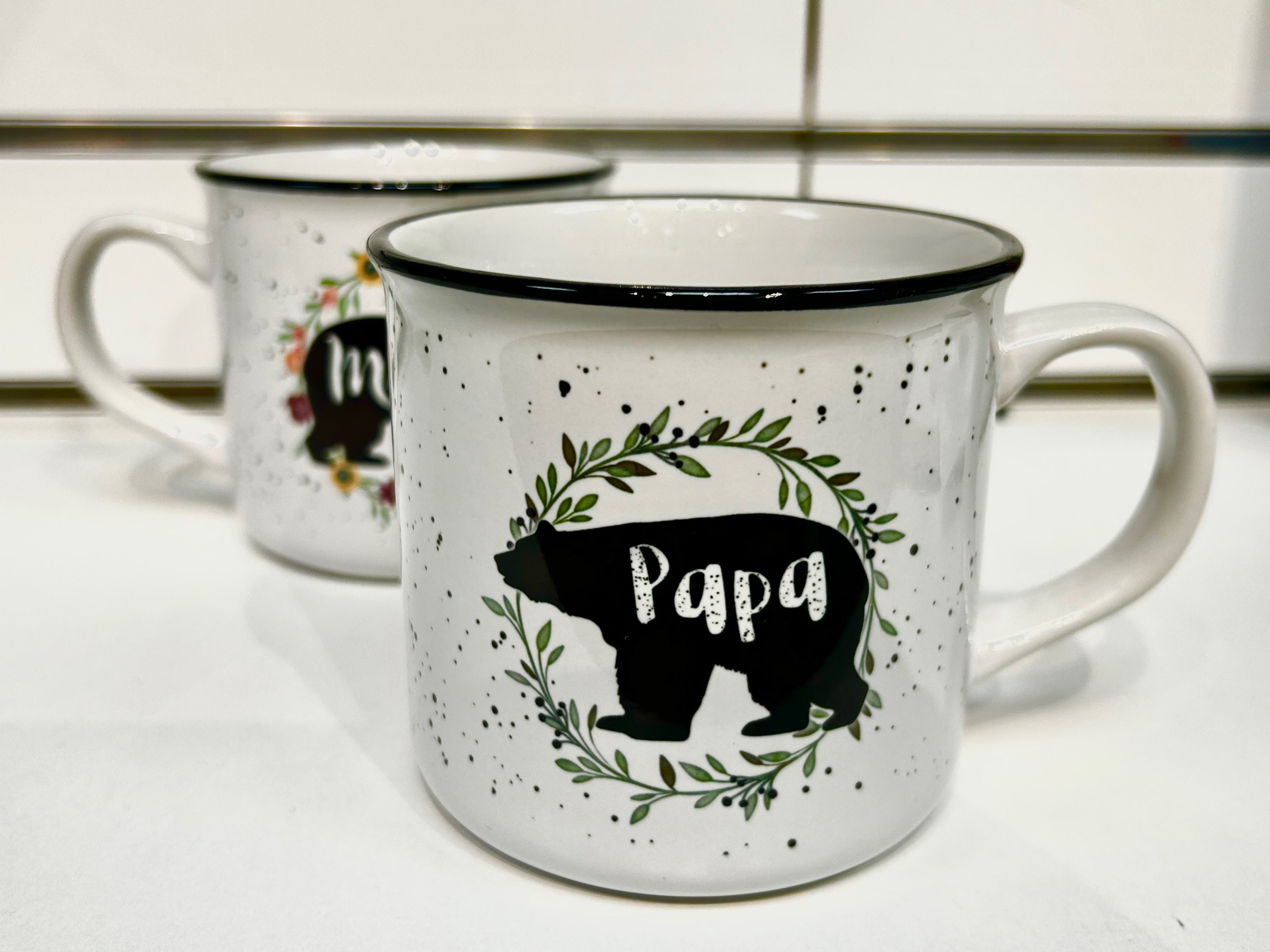 Carson Home Accents White & Brown 'Papa' Bear Mug One-Size