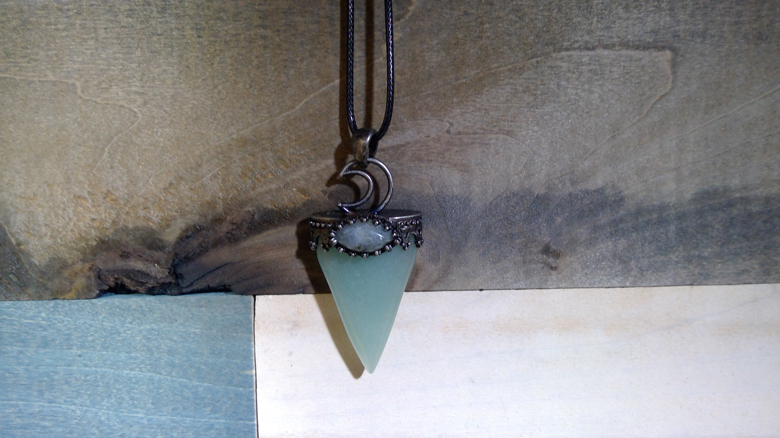 Necklace - Arrowhead Aventurine Labradorite-hotRAGS.com