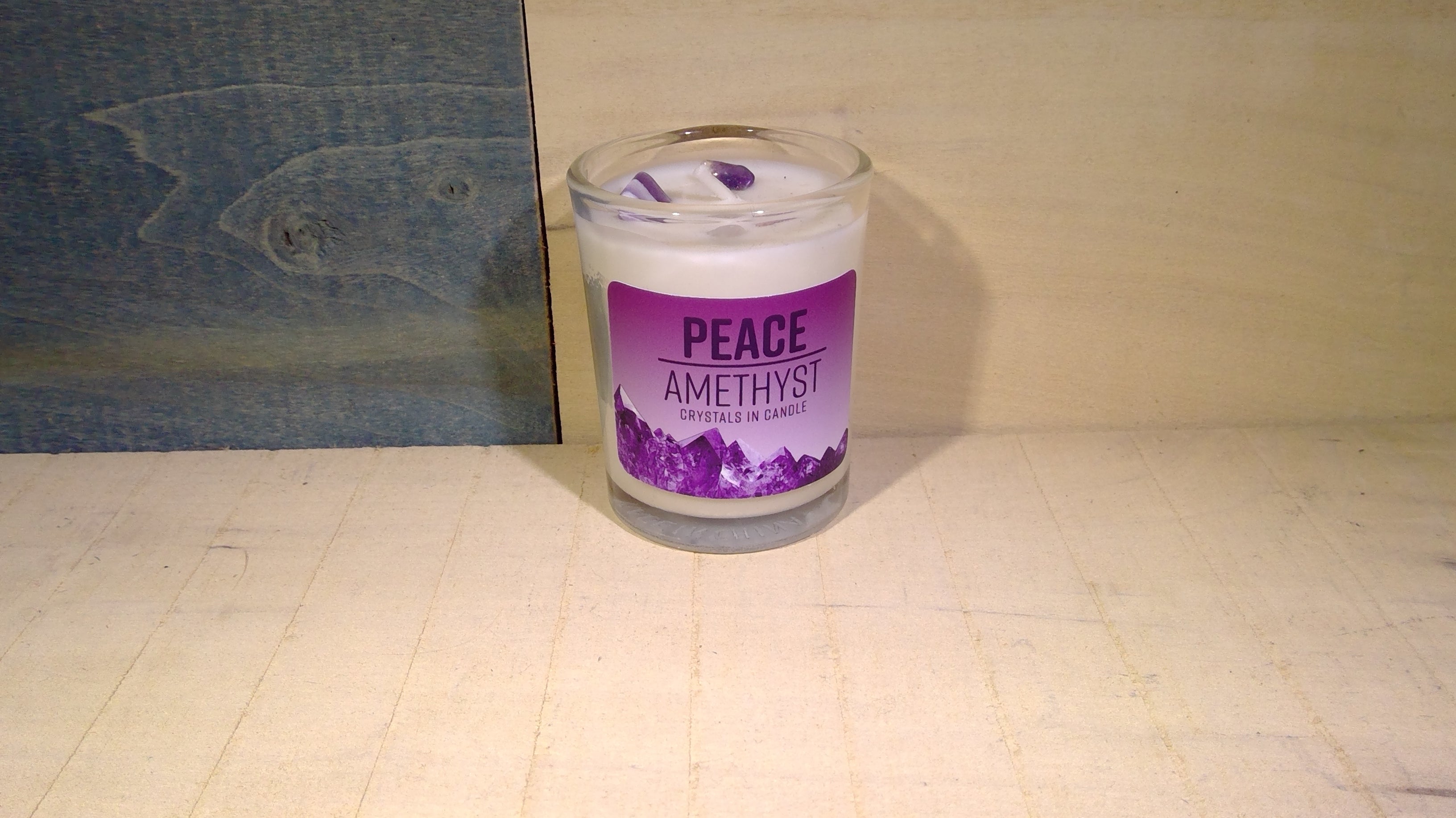 Candle Peace Energy Stone Amethyst-hotRAGS.com