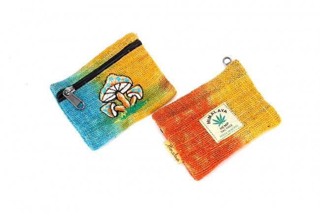 Hemp Coin Purse - Tie Dye Mushrooms-hotRAGS.com