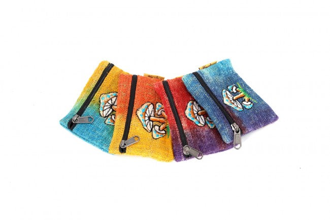 Hemp Coin Purse - Tie Dye Mushrooms-hotRAGS.com