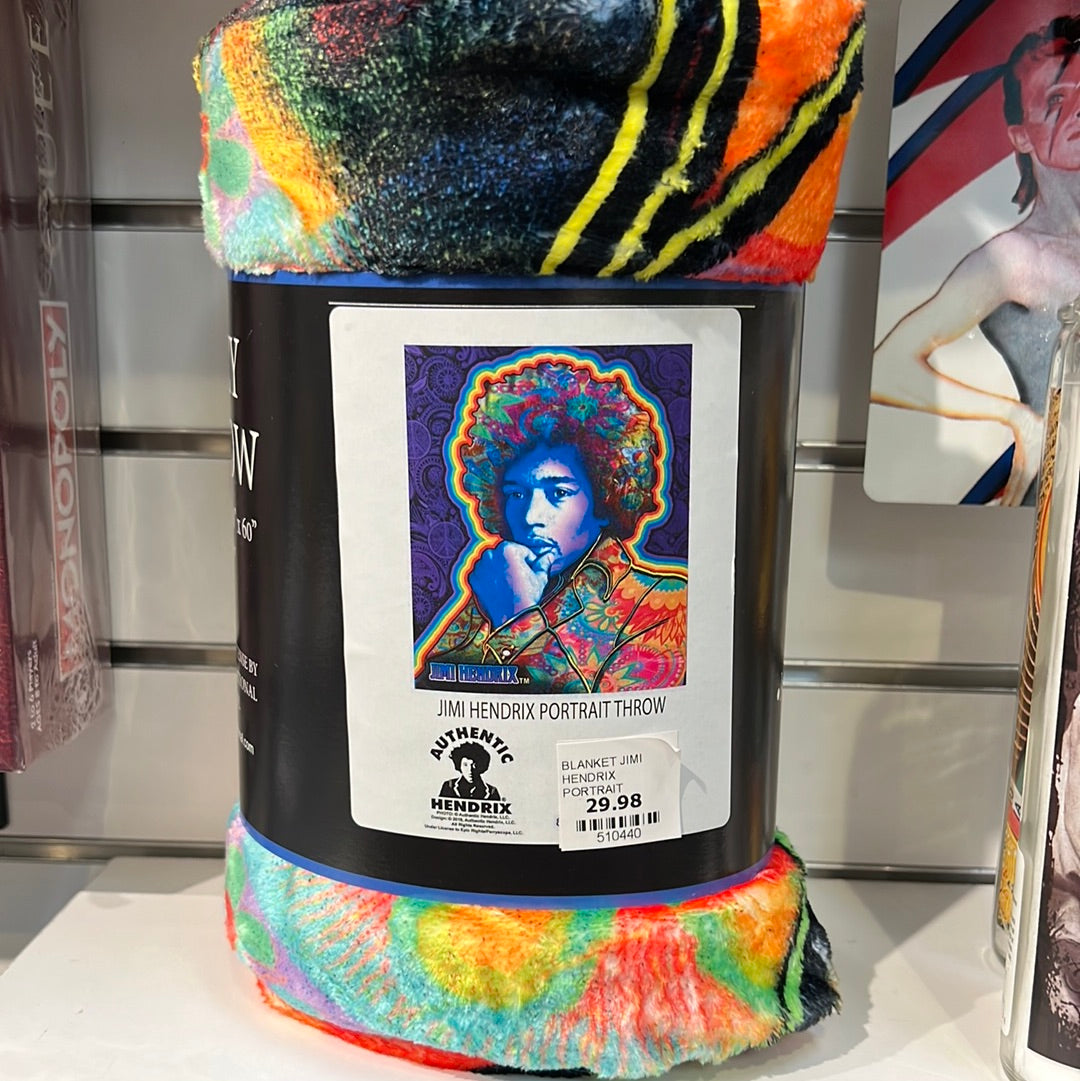 Blanket Jimi Hendrix Portrait-hotRAGS.com