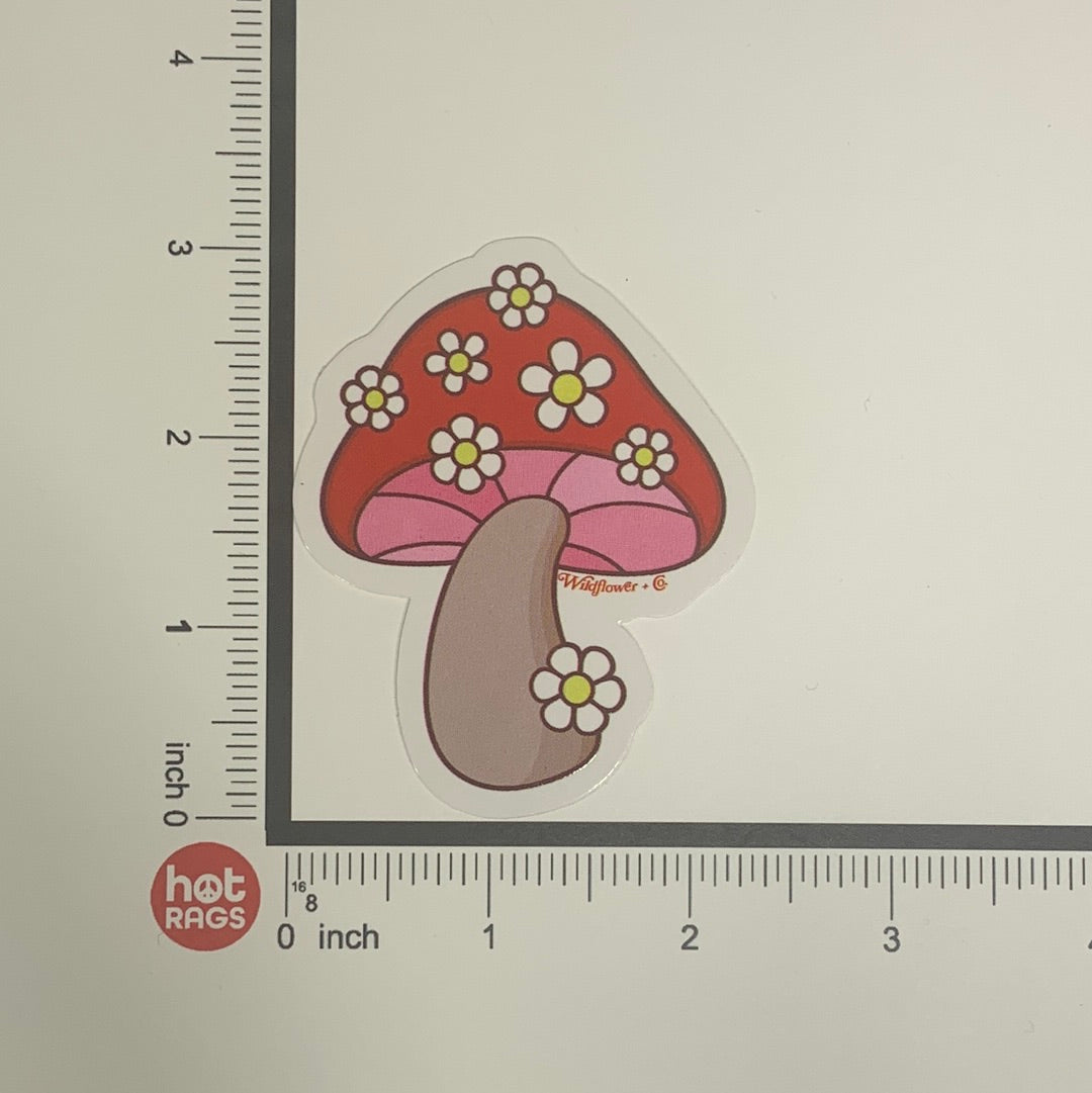 Sticker Daisy Mushroom-hotRAGS.com
