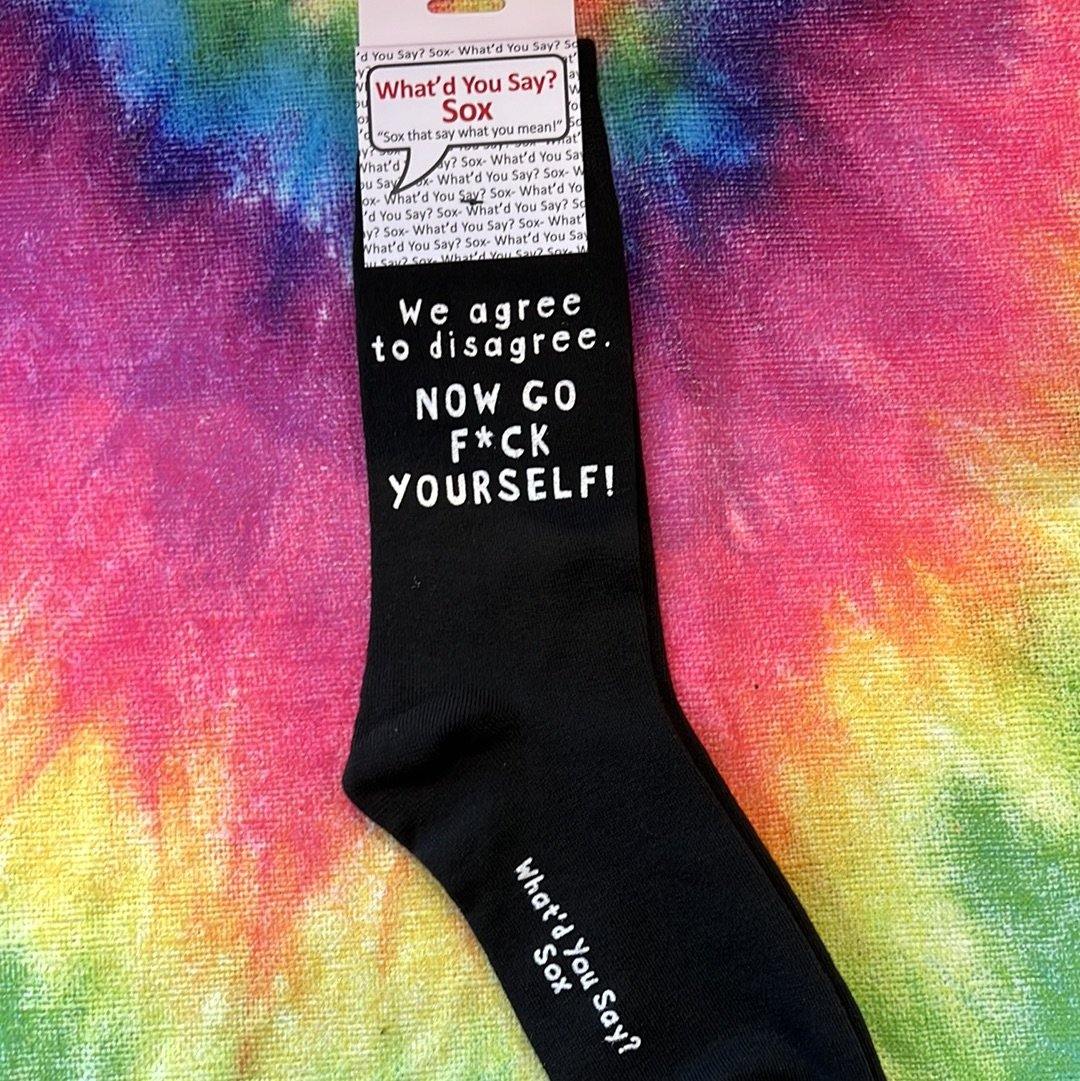 Socks Now Go Fuck Yourself-hotRAGS.com