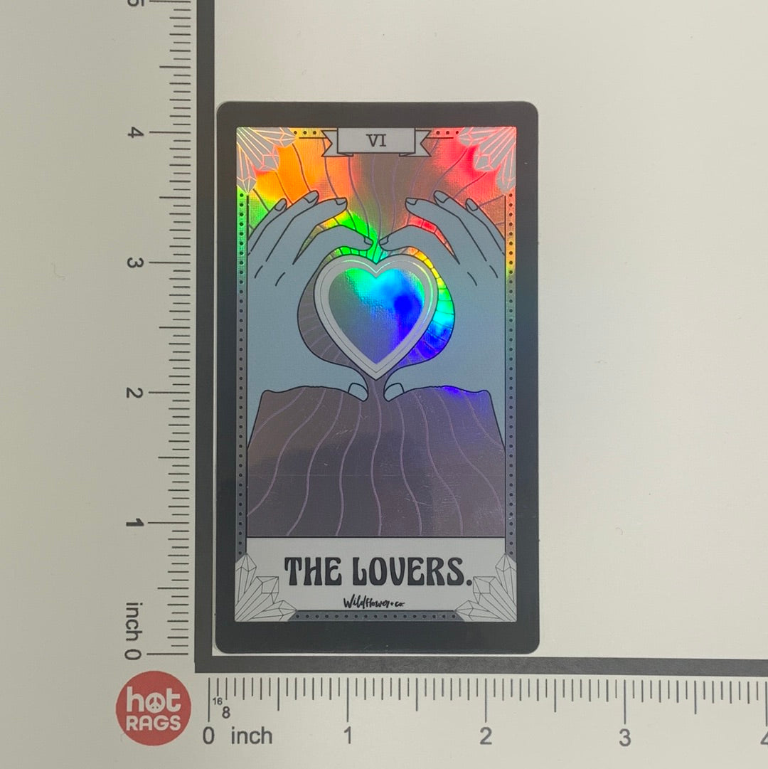 Sticker Tarot Card The Lovers-hotRAGS.com